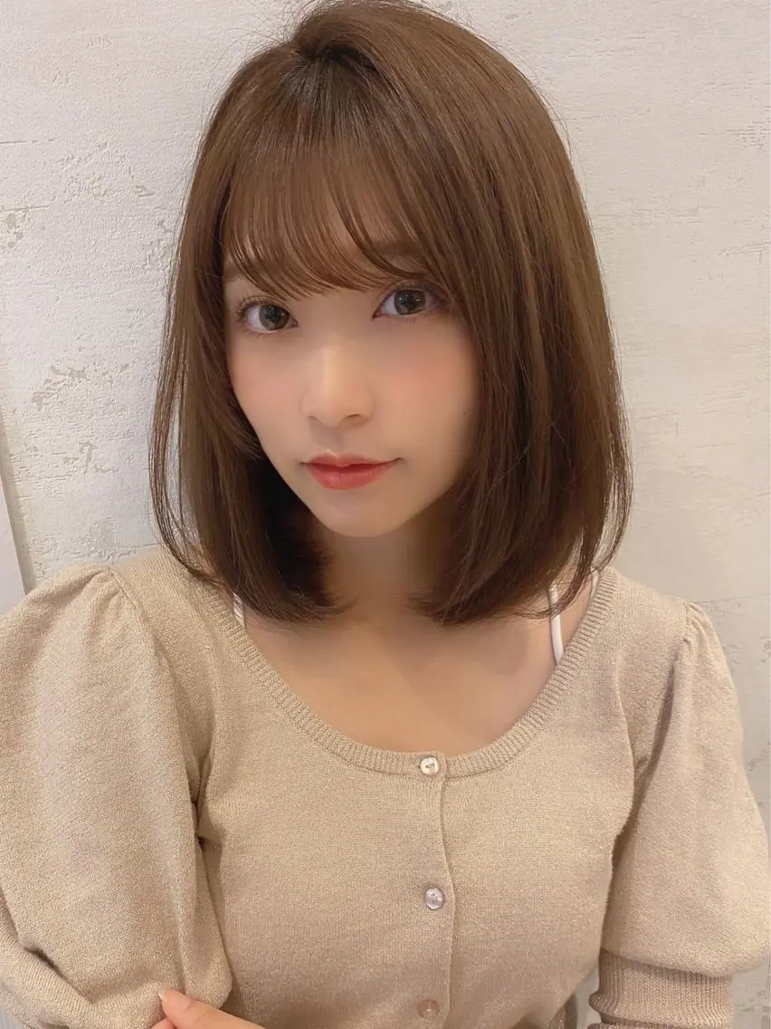 ショート カラー ボブ カット ヘアカラー トリートメント ツヤ髪になりたい方へ 🩷柴田知亜希のヘアスタイル