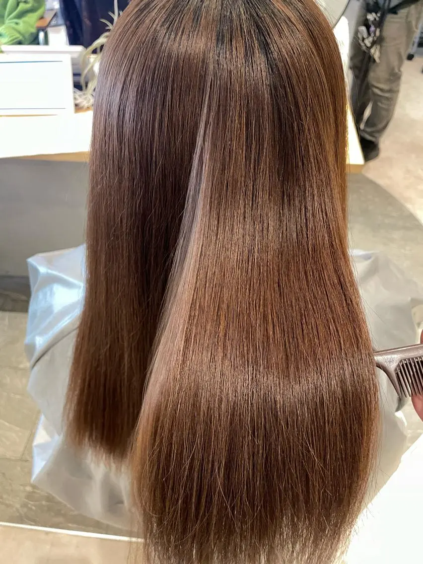 ロング 💘韓国レイヤー上 品カラーruru💘のヘアスタイル