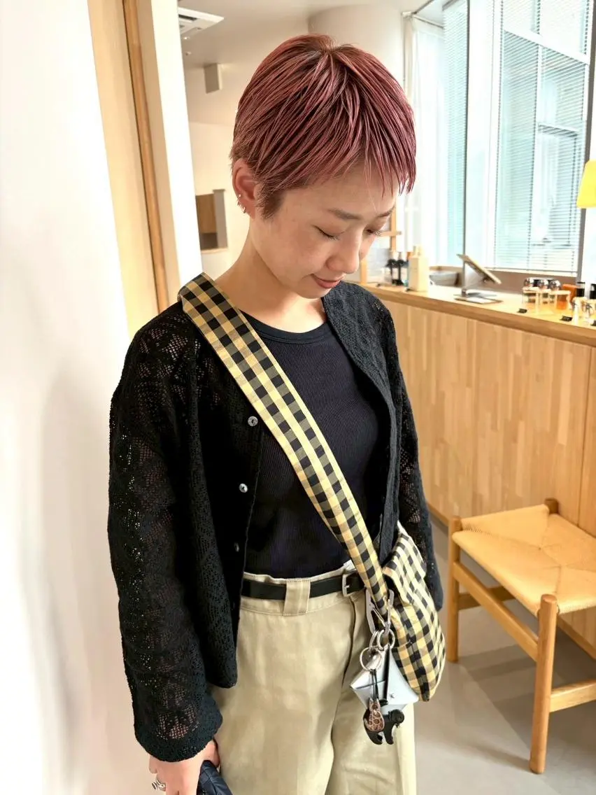 カラー ブリーチ ダブルカラー ボブ 髪質改善 平尾✨透明感カラー ✨イノセントヘアのヘアスタイル