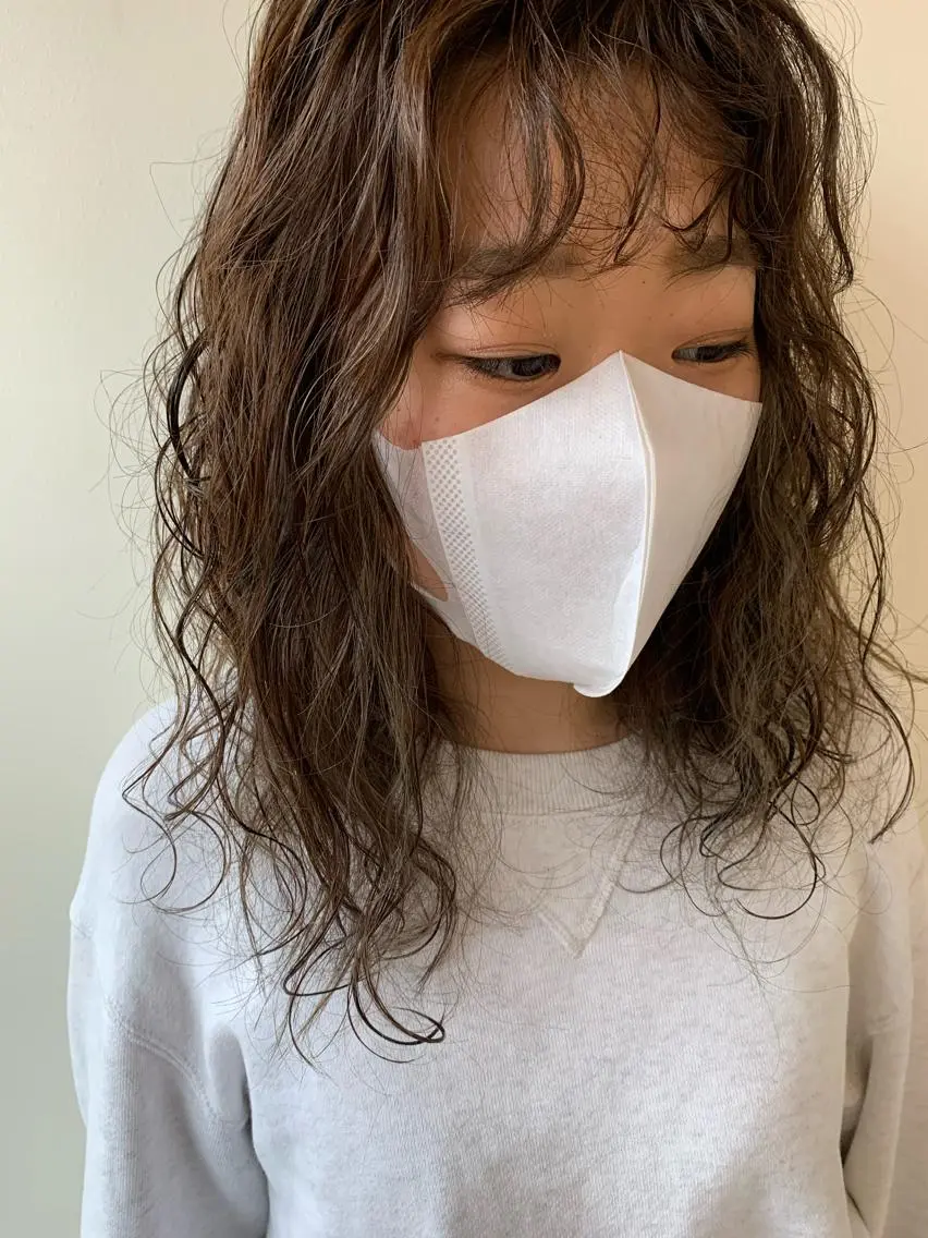 ミディアム カラー パーマ AR.MARA サトウヒカルのヘアスタイル