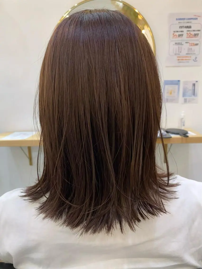 セミロング カラー 外ハネヘア CARICIA🌱 masaeのヘアスタイル