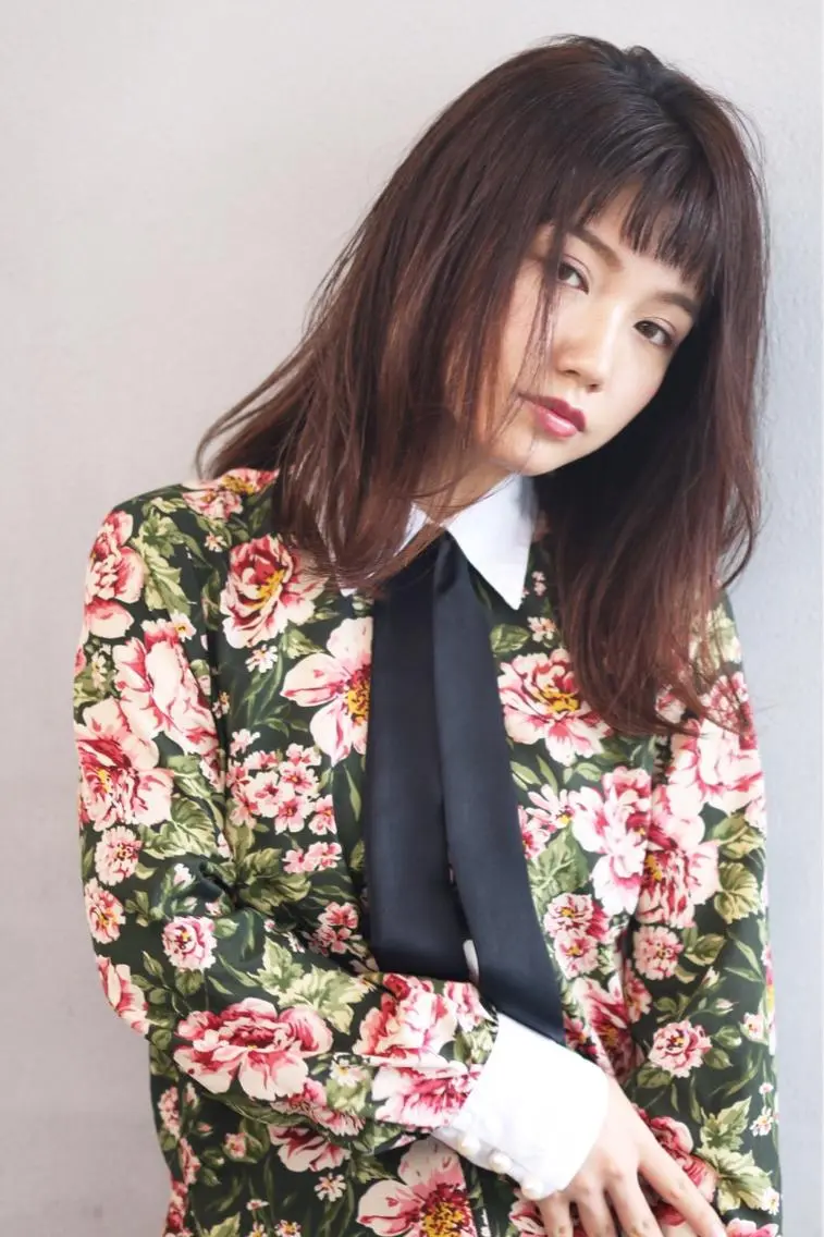 セミロング カラー パーマ 外ハネヘア カット ヘアカラー トリートメント ショート/ボブ/ 白髪染め/メンズ葛西のヘアスタイル