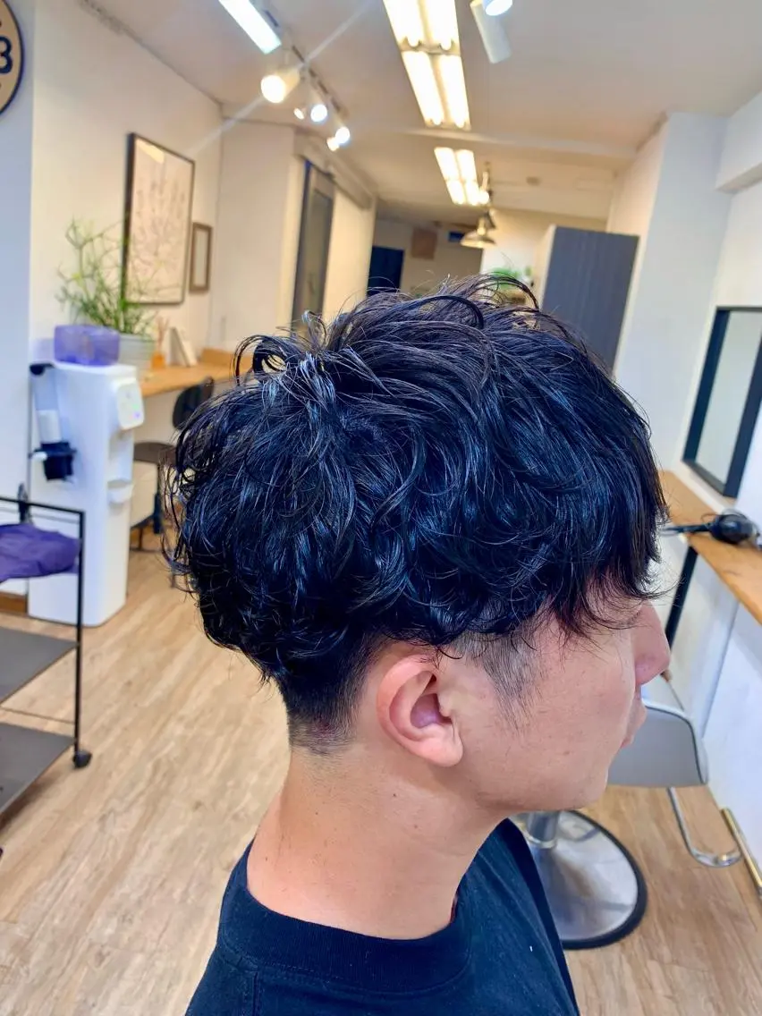 ショート パーマ メンズ メンズパーマ shell 宮下のヘアスタイル