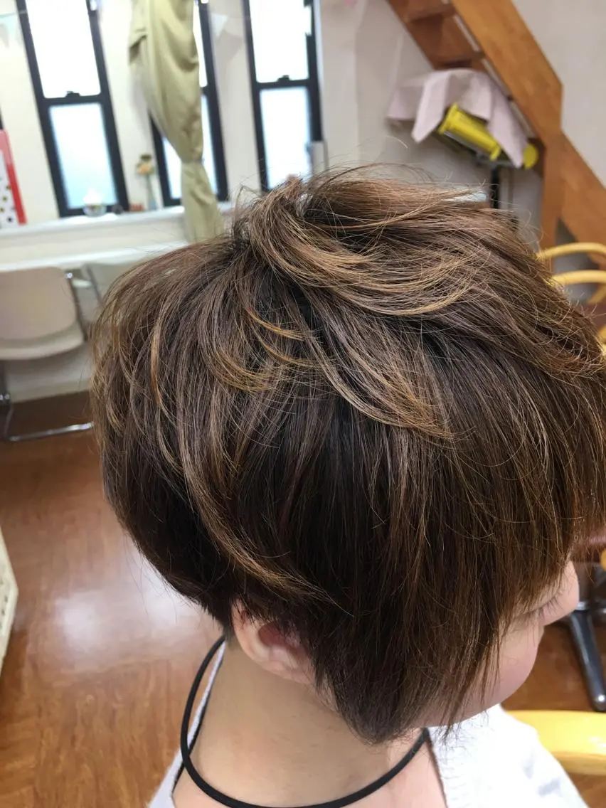 ショート ダブルカラー🎉 ハイトーン🎉スドウのヘアスタイル