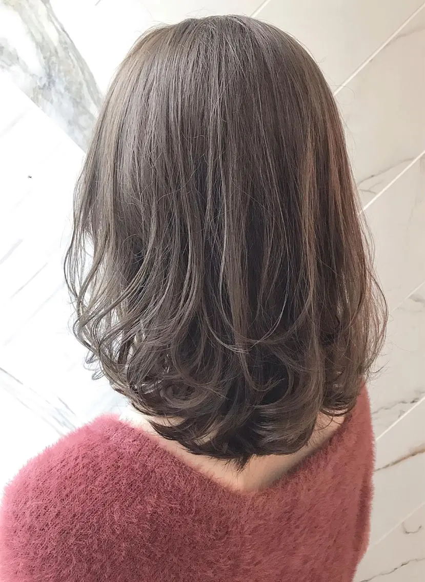 ミディアム カラー ラベンダーカラー ラベンダーグレー 上條 航平のヘアスタイル