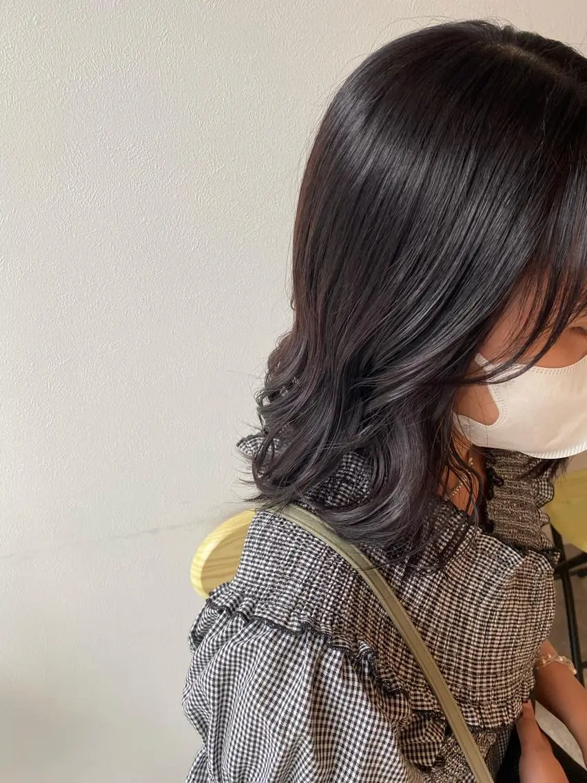 カラー 透明感カラー ラベンダーカラー オスズ 🎀´-のヘアスタイル