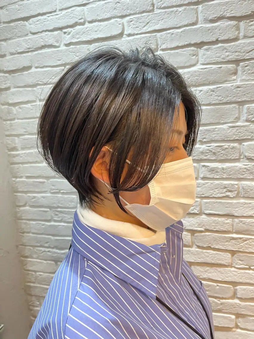 ショート ショートボブ 丸みショート ボブ くびれヘア ショートヘア 襟足でお悩みの方✂︎ くびれ職人ハシモトのヘアスタイル