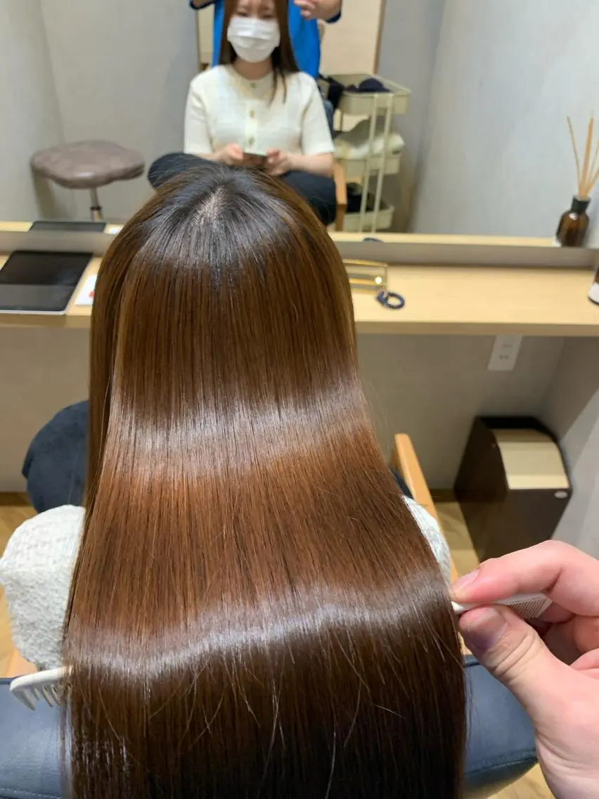 ロング カット 縮毛矯正 newiネウィ _naoのヘアスタイル