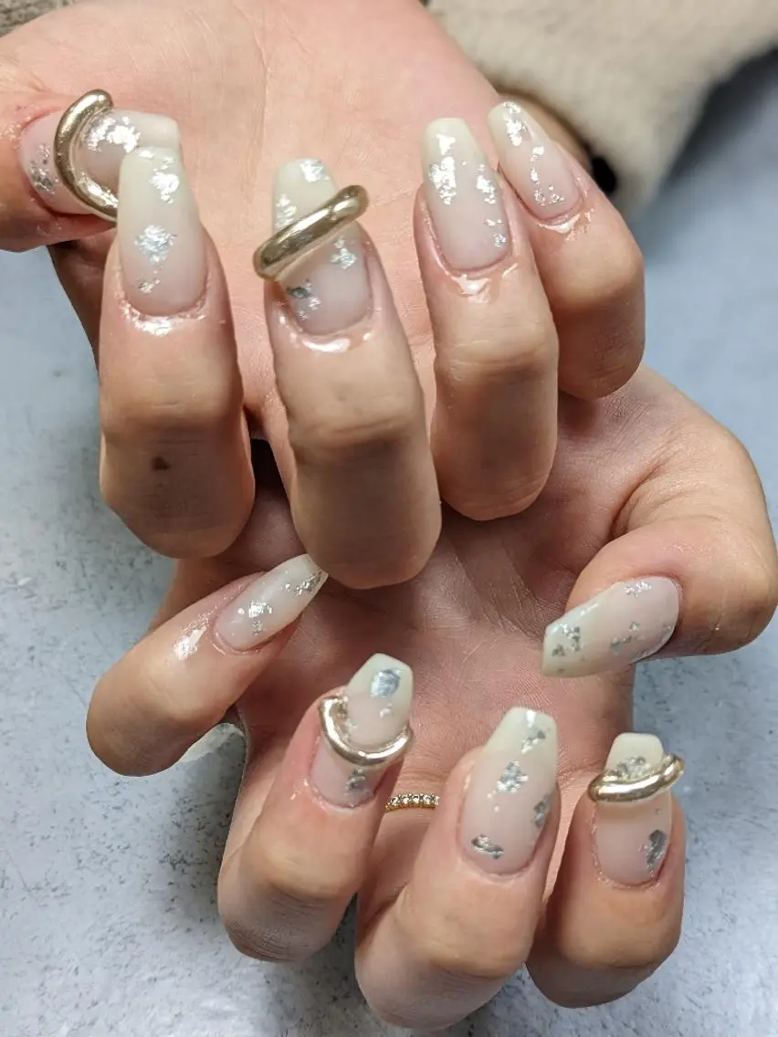 ネイル ハンドネイル 心斎橋　Nail SIRANGANAのネイルデザイン