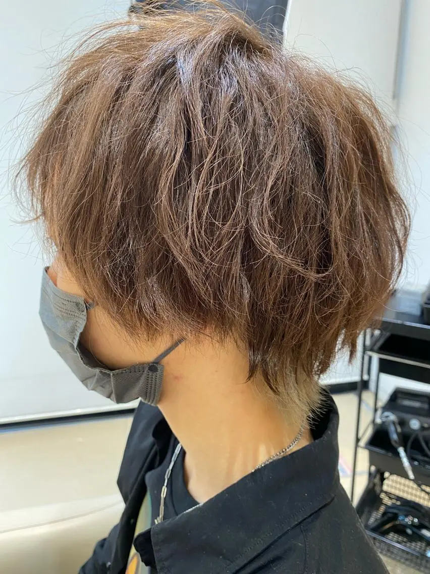 ショート カラー メンズ 🩵波巻き/ツイスパ HARU💎のヘアスタイル