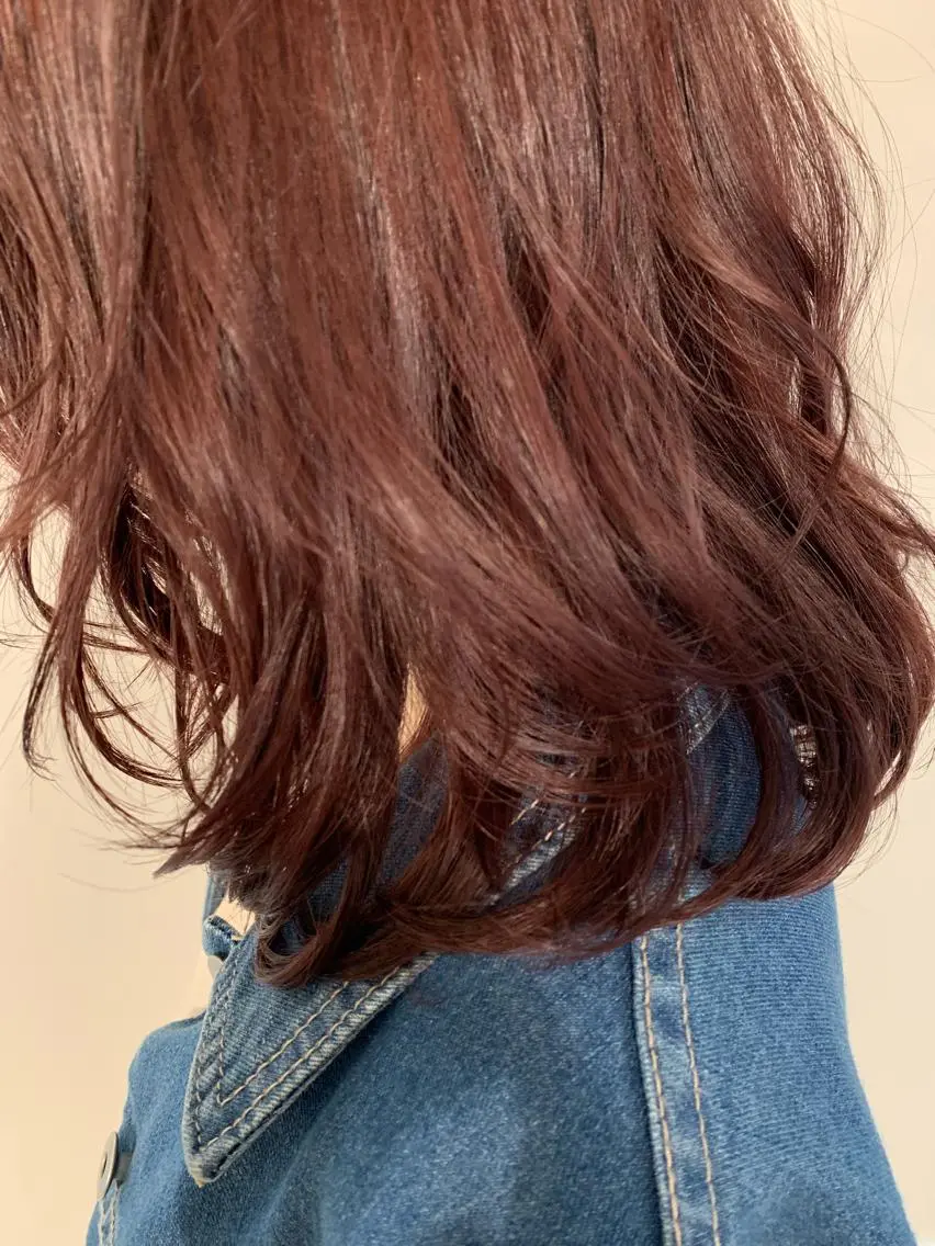 ミディアム カラー パーマ ヘアアレンジ 加藤 綾華のヘアスタイル