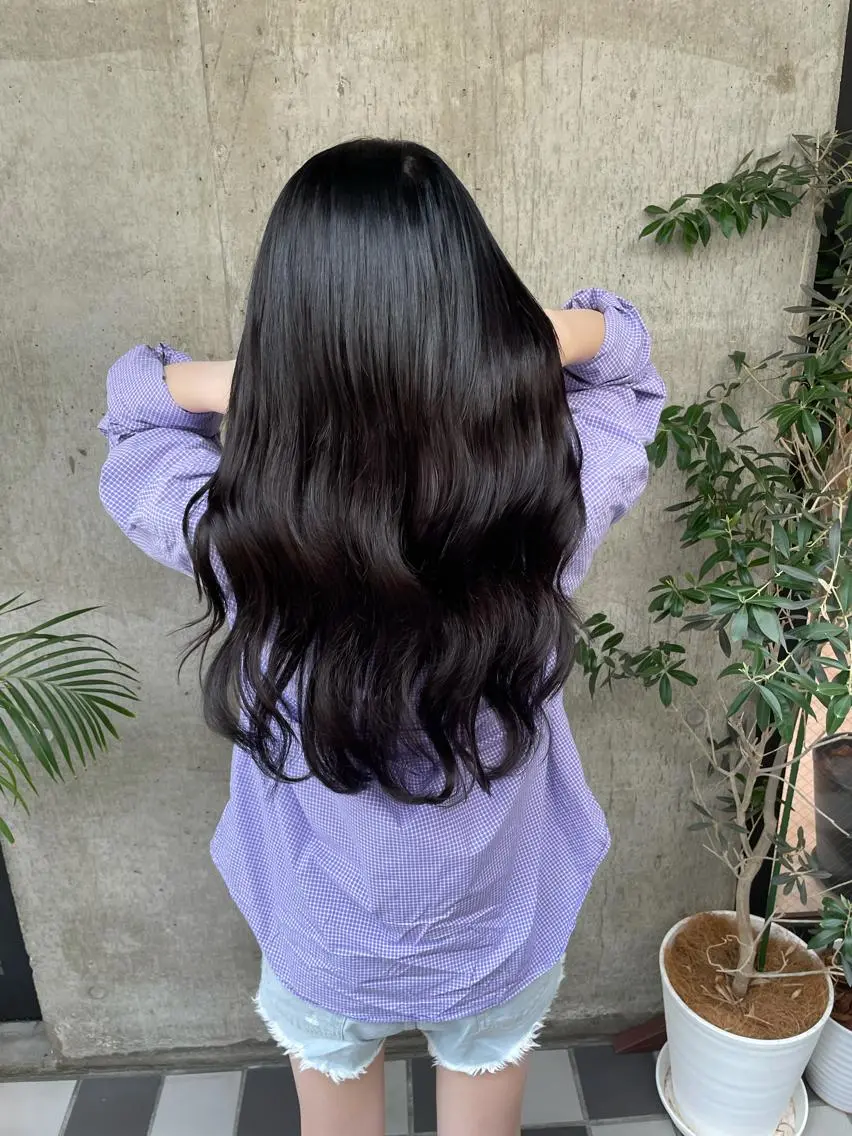 ロング カラー ヘアアレンジ ヘアカラー エクステ TATSUYA アートディレクターのヘアスタイル