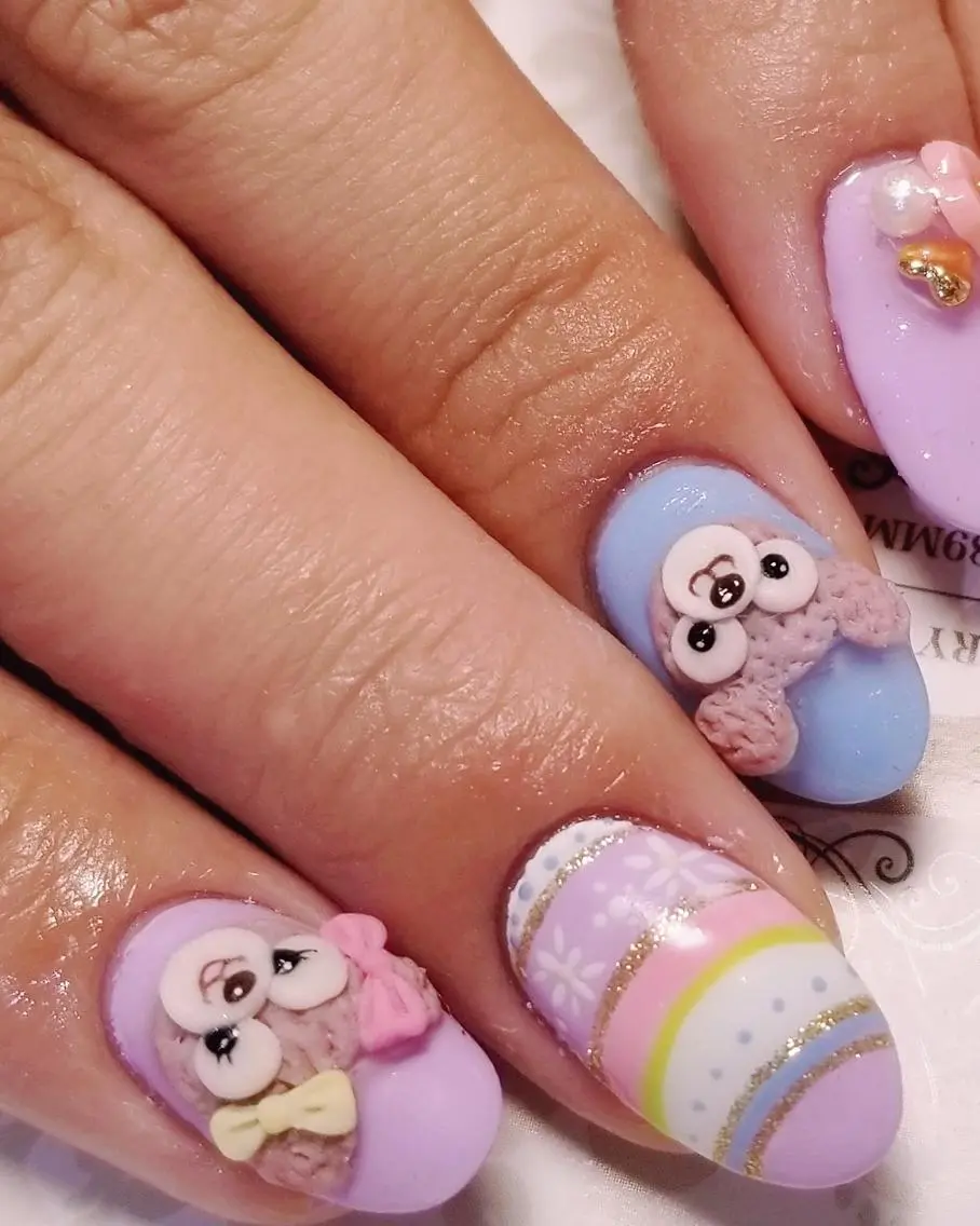 ネイル イースター おで@ oderi_nailのネイルデザイン