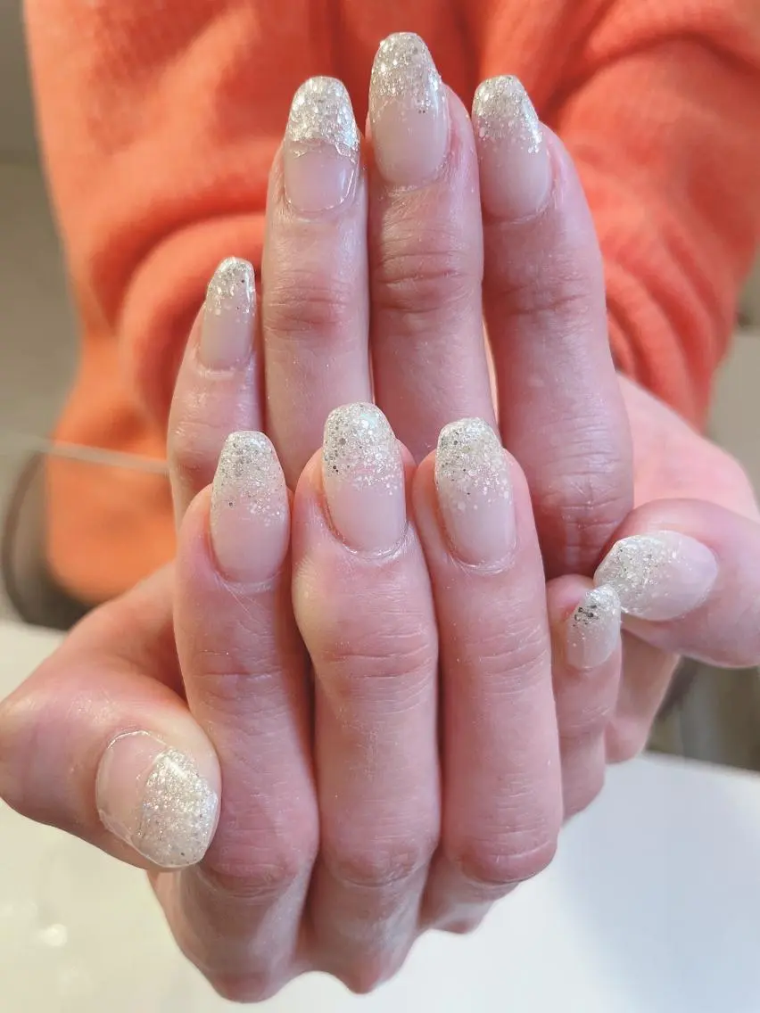 ネイル グラデーション ラメ(グリッター) ラメグラデーション ハンドネイル Nail room Lunaのネイルデザイン