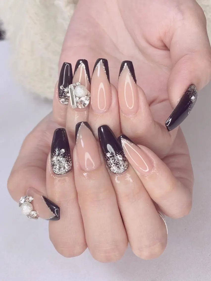 ネイル アニマル柄 アートネイル オーロラネイル 桜ネイル クリアネイル Nail Salon ertiのネイルデザイン