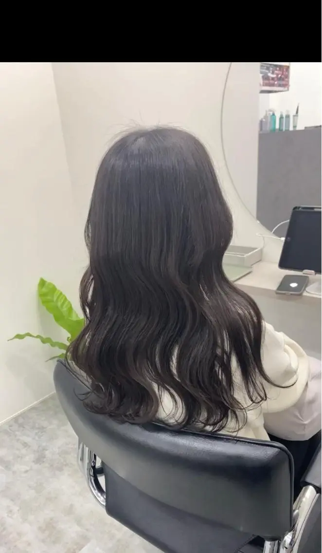ロング 松林 加菜のヘアスタイル