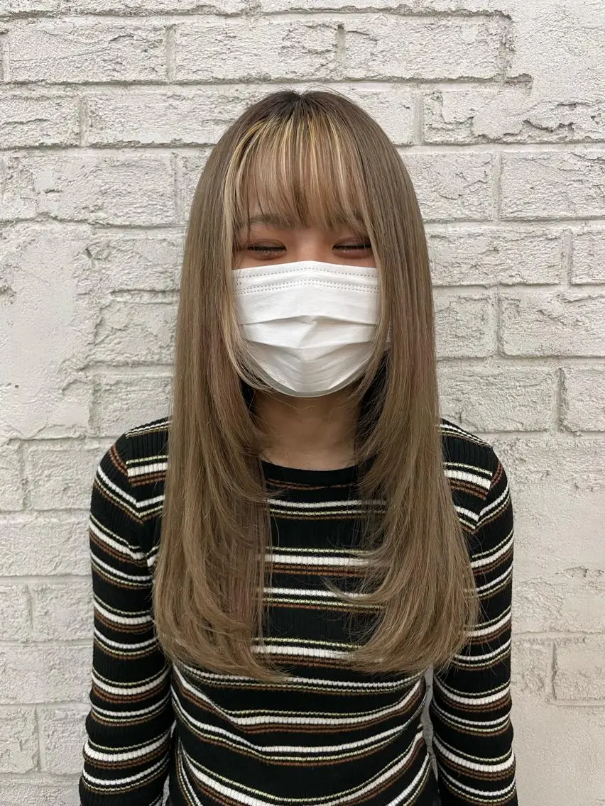 ロング カット ブリーチカラーボブ sayo🧸🤎のヘアスタイル