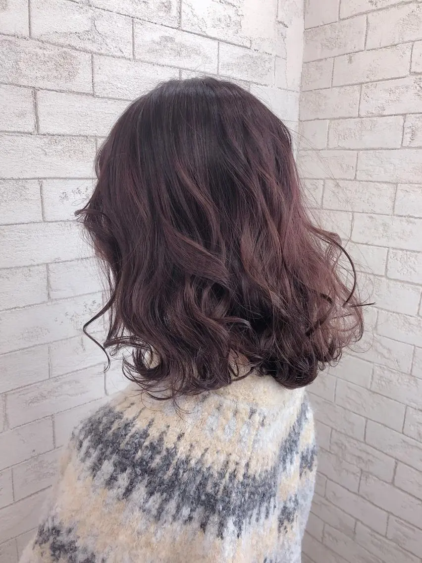 ミディアム カラー カット ヘアカラー トリートメント ヘッドスパ ヘアセット ️韓国ヘア/レイヤー カット❤️Yūkaのヘアスタイル