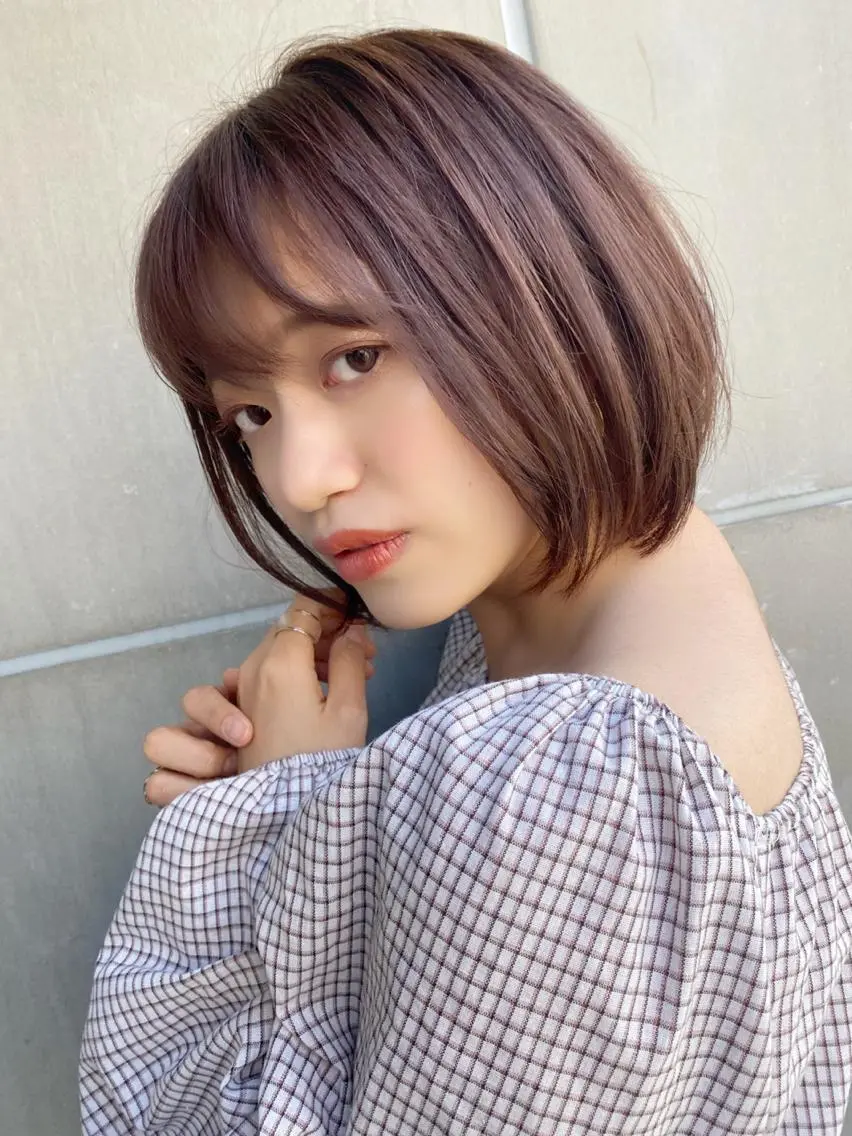 ショート ショートボブ ボブ ショートヘア カット 縮毛矯正 たなか ちあきのヘアスタイル