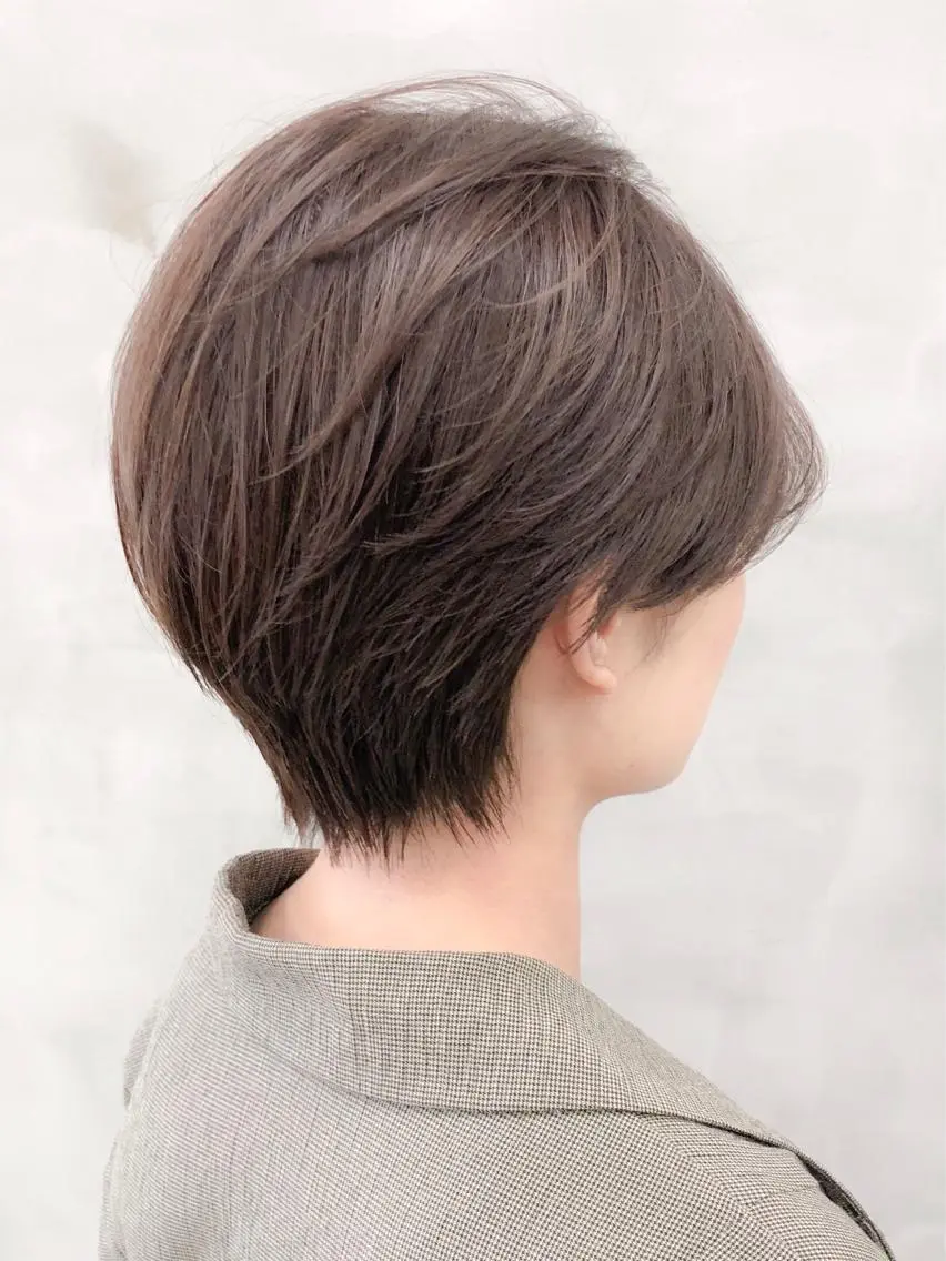 ショート カラー グレージュ ショートヘア ショート・ボブ 徳竹淳一のヘアスタイル