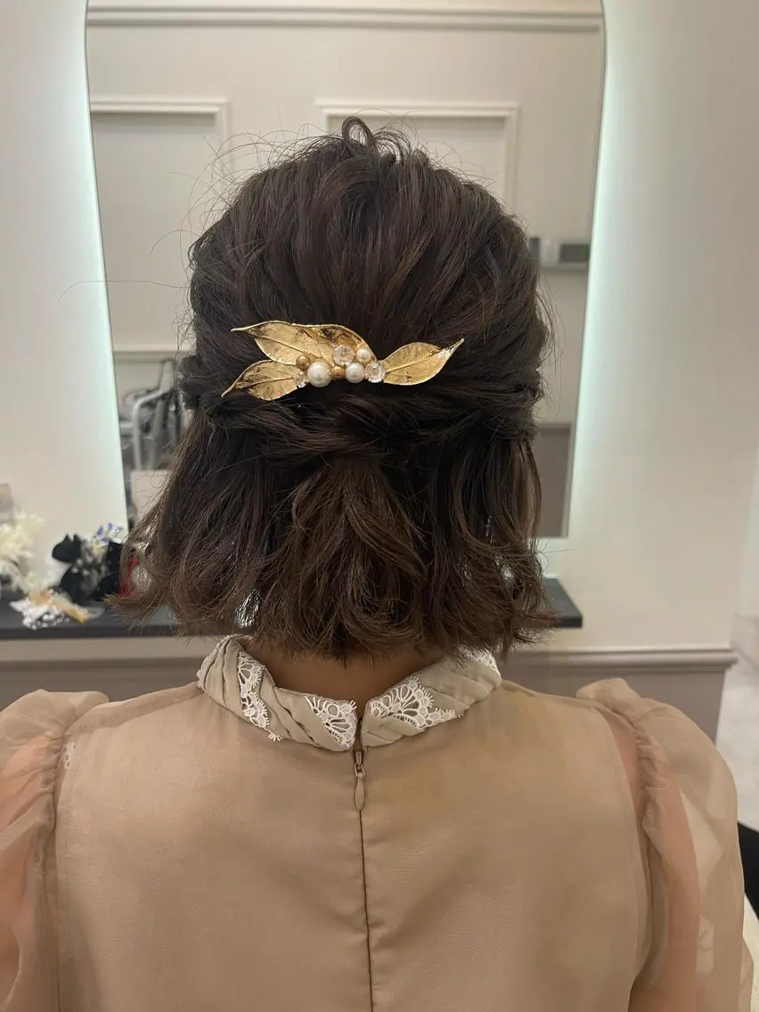 ヘアアレンジ ハーフアップ ボブ Lien Michiのその他イメージ