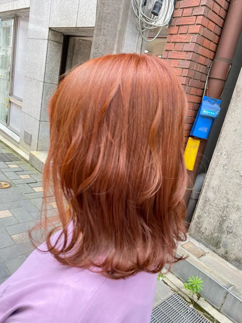 カラー ブリーチ おん眉美容師eMu✄ yuka‪🤍のヘアスタイル