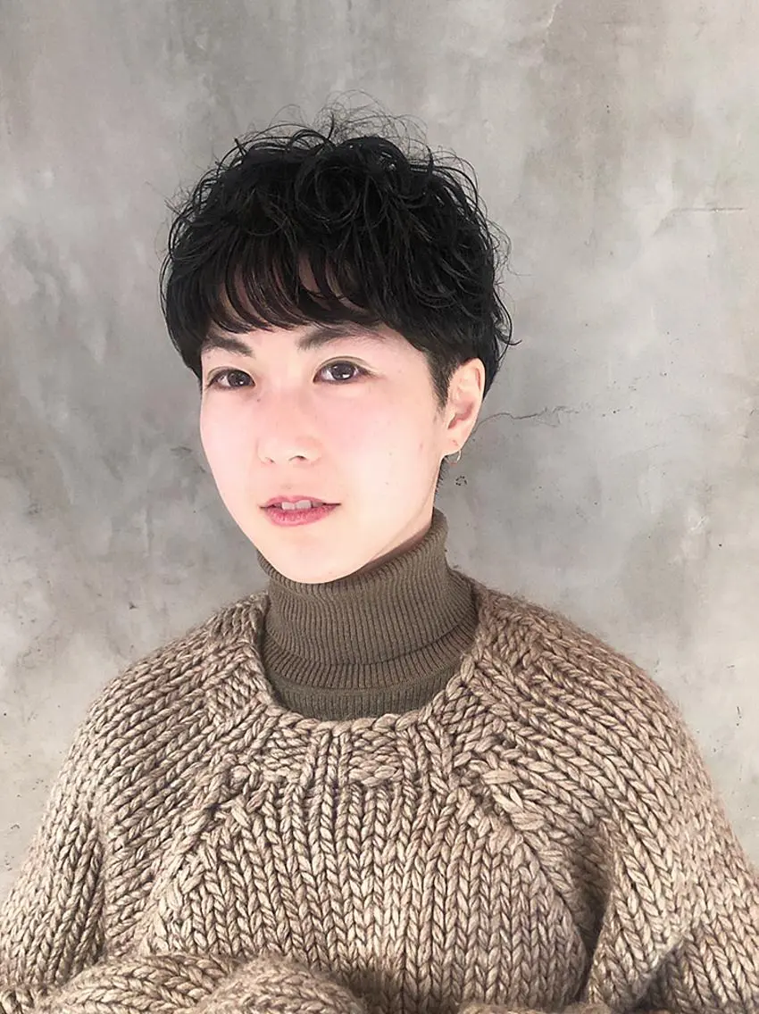 ショート パーマ ショートヘア カット パーマ 後藤 雅貴のヘアスタイル