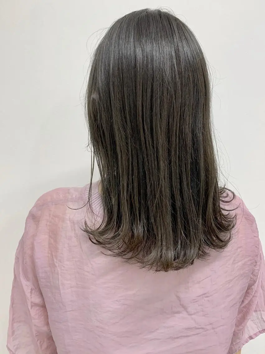 ミディアム カラー ブリーチなし透明感 🍀梅田・増田のヘアスタイル
