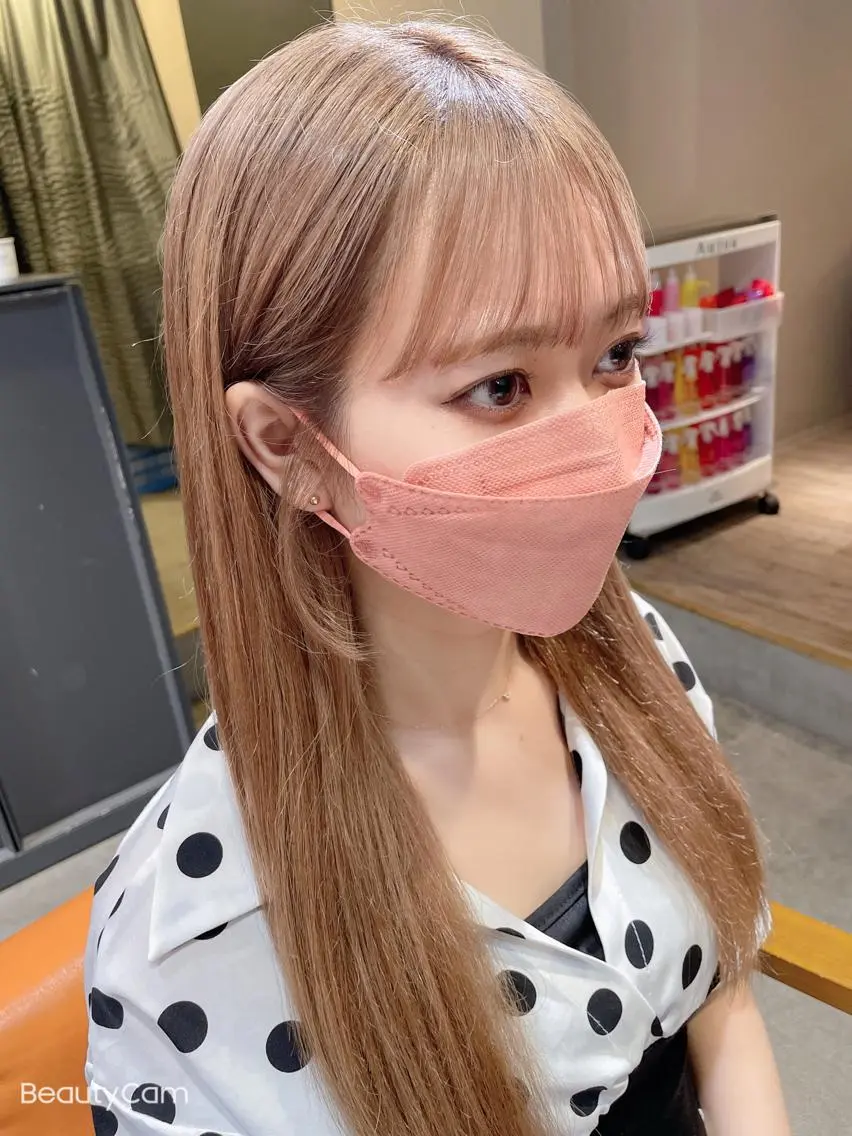 セミロング おくれ毛 石山 洸平のヘアスタイル