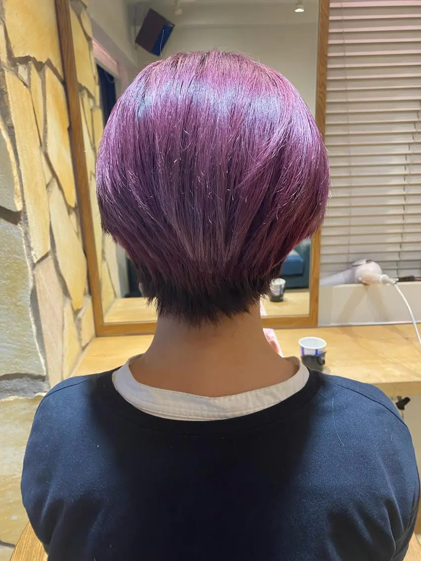 ショート ヘアカラー kawabe maikoのヘアスタイル