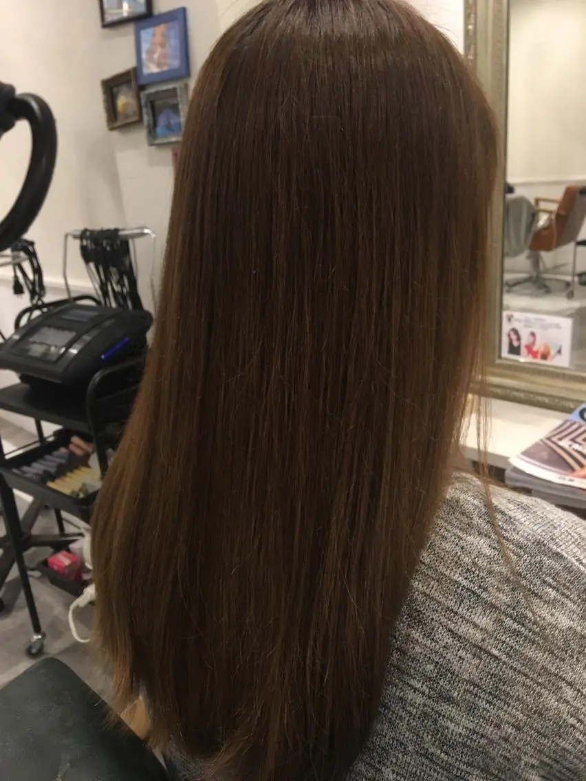 セミロング カラー グレージュ 美髪・艶髪特化美容師 RYOJIのヘアスタイル