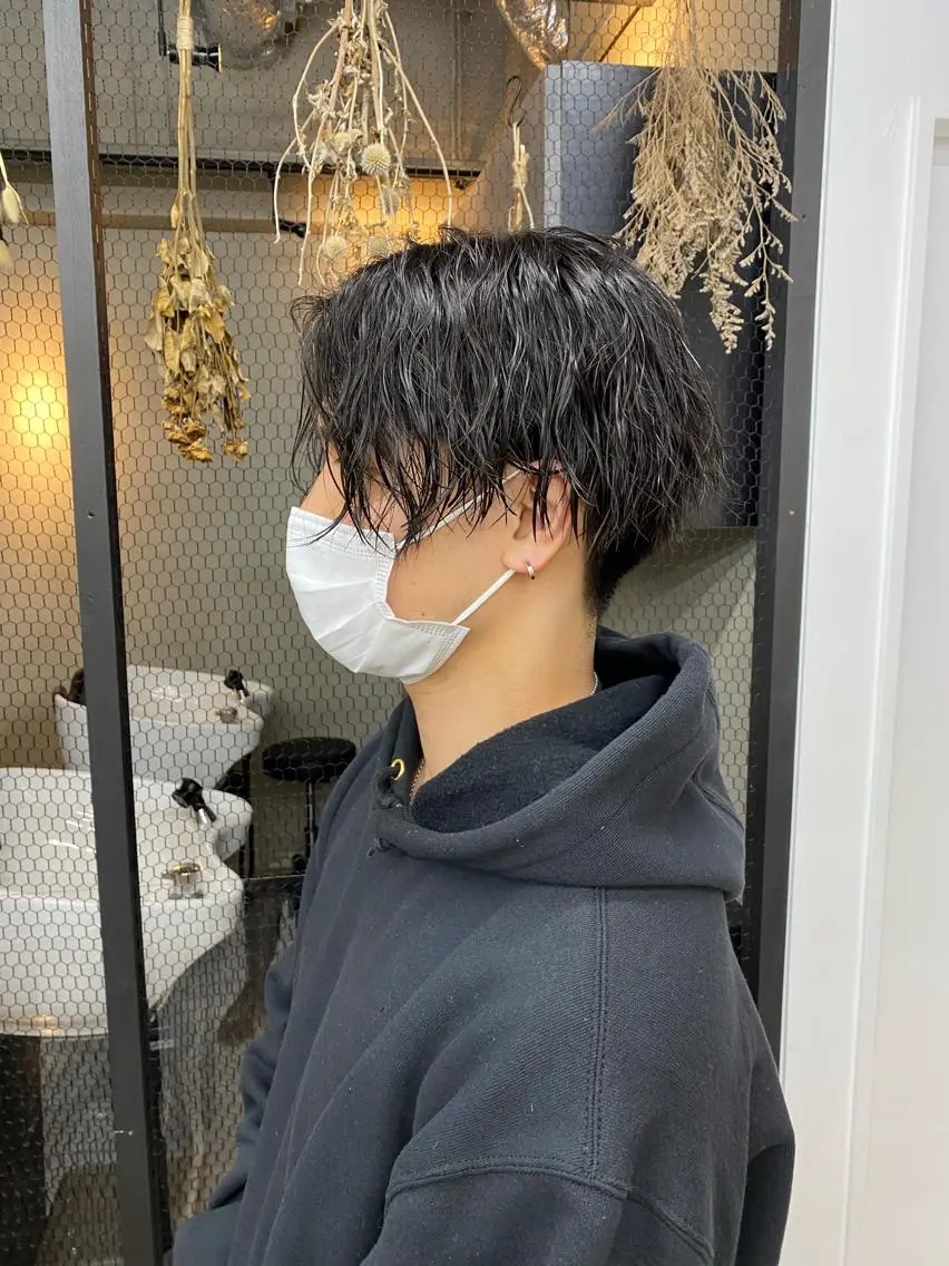 ショート パーマ メンズ メンズパーマ カット パーマ トリートメント メンズ特化 🦋KANOKO🦋のヘアスタイル