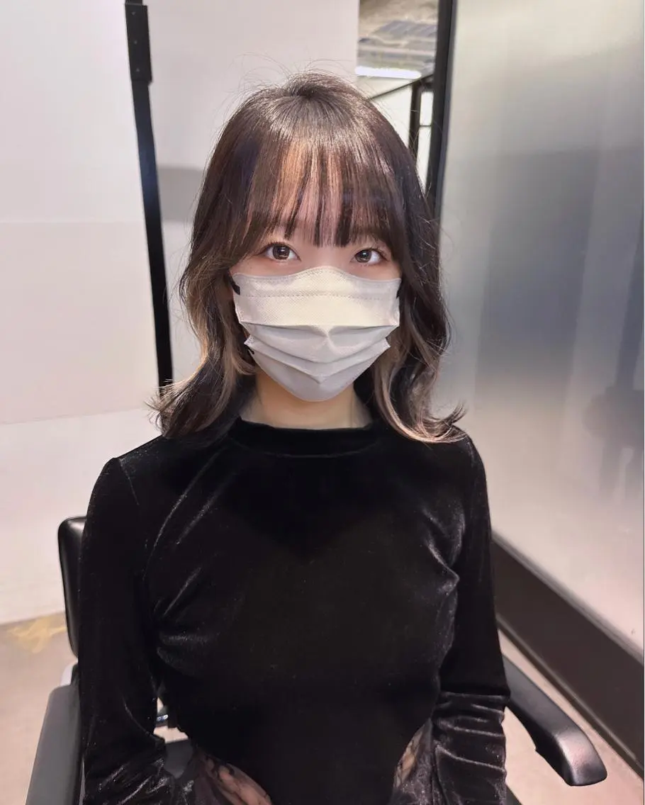 ミディアム カラー 韓国ヘア 店長NEGIのヘアスタイル