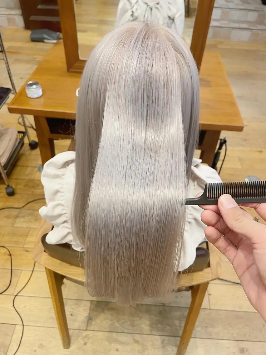ロング カラー パーマ 髪質改善🌸縮毛矯正 専門家💖後藤のヘアスタイル