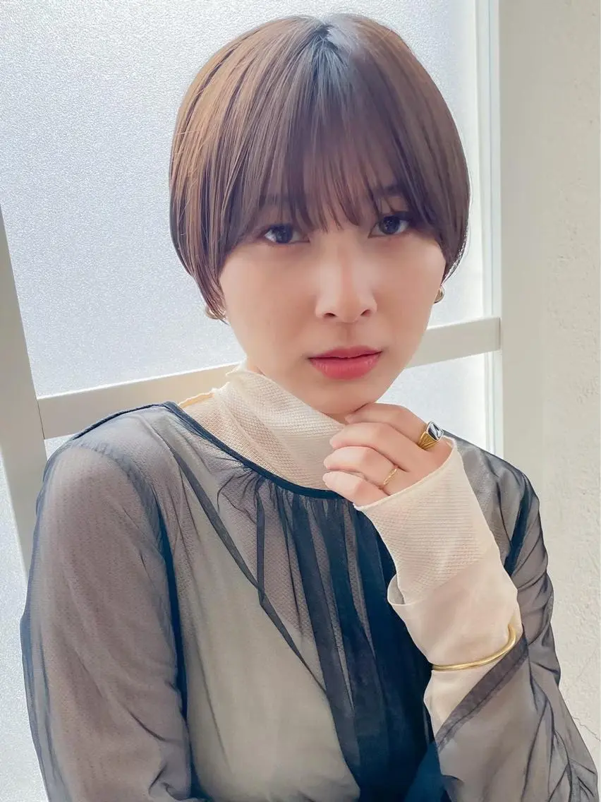 ショート カラー カット ショートショートボブ うるはのヘアスタイル