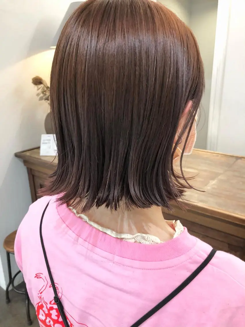 ショート 切りっぱなしボブ ボブ 千葉 郁也のヘアスタイル