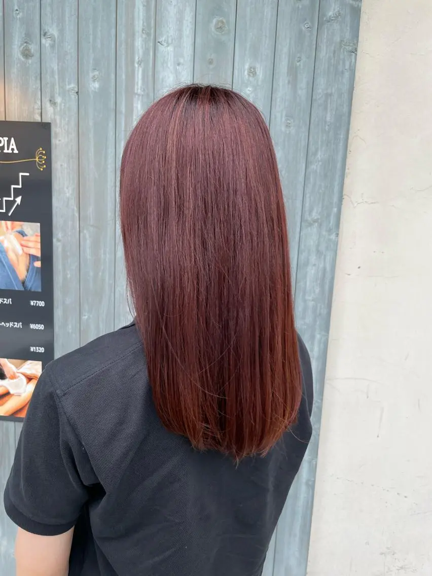 ロング カラー ヘアカラー トリートメント さかきばら すみえのヘアスタイル