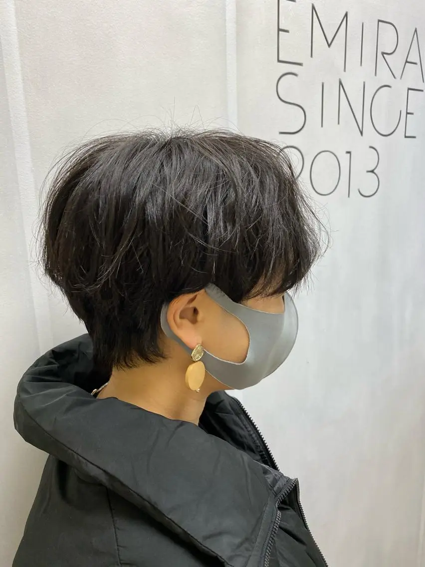 ショート ハンサムショート 韓国風ヘア ショートヘア 🟢NEGi🟣 🫧髪質改善のヘアスタイル
