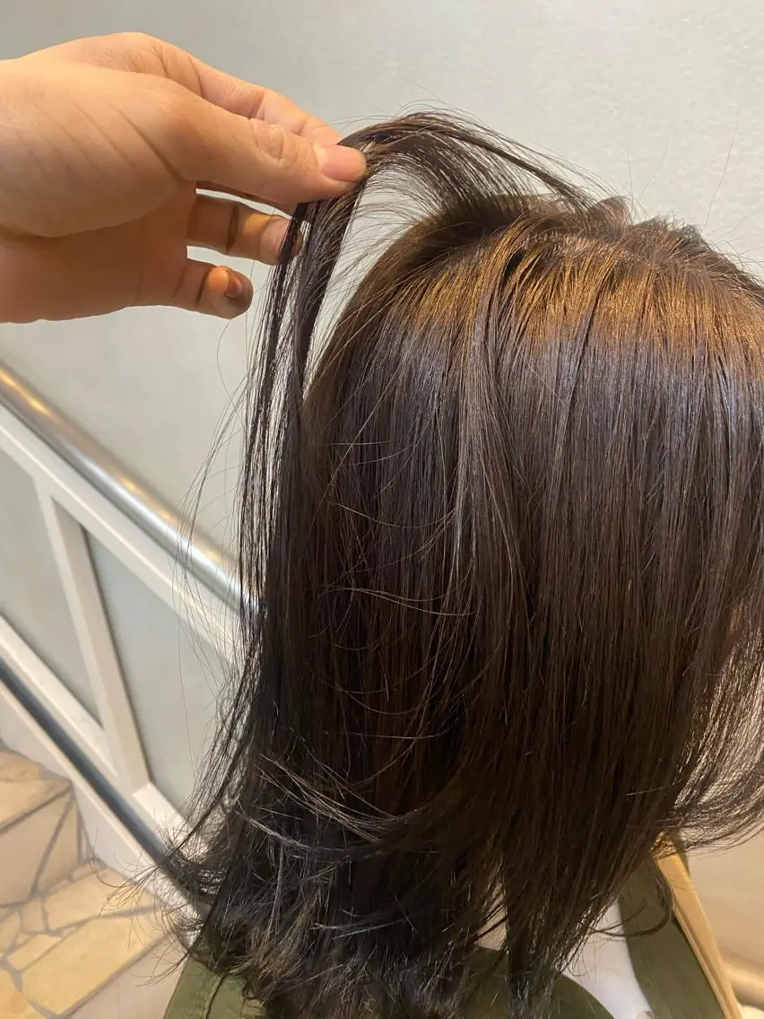 ミディアム 艶カラー　宮﨑 蒼のヘアスタイル