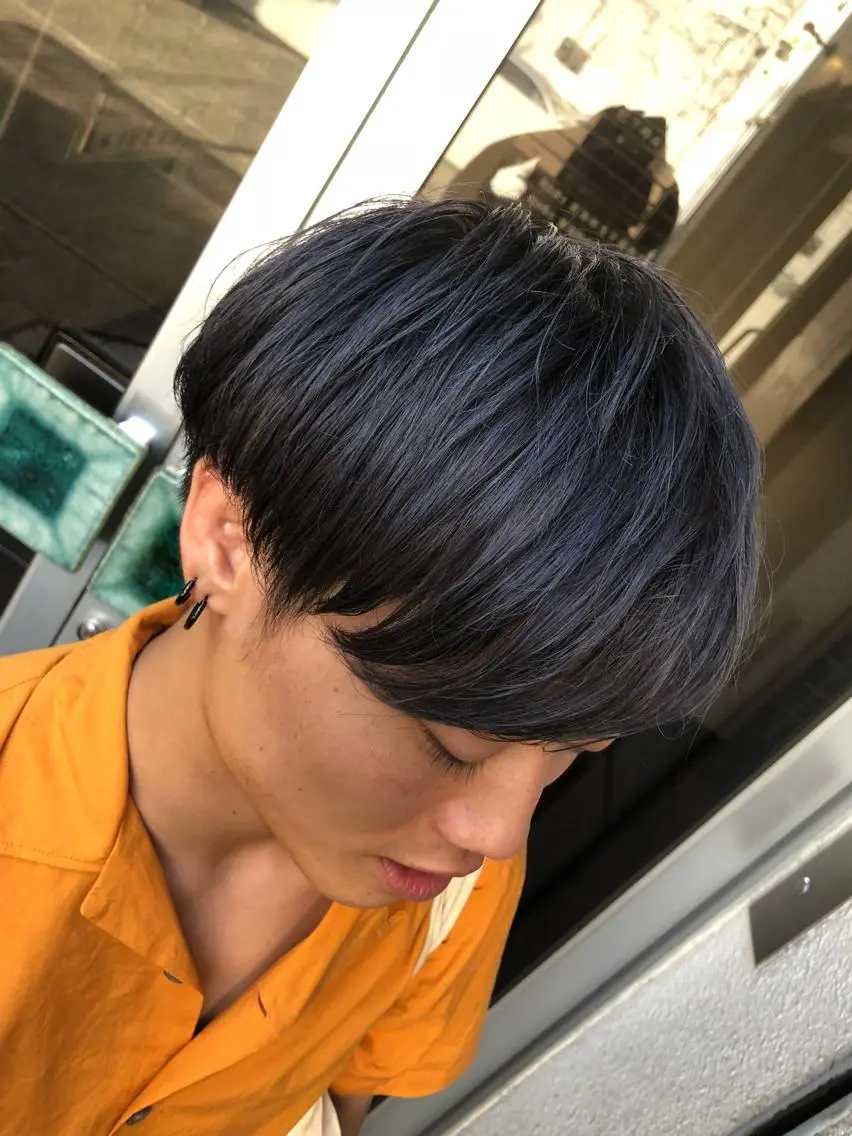 ショート カラー メンズ コレットヘアー 田中アヤノのヘアスタイル
