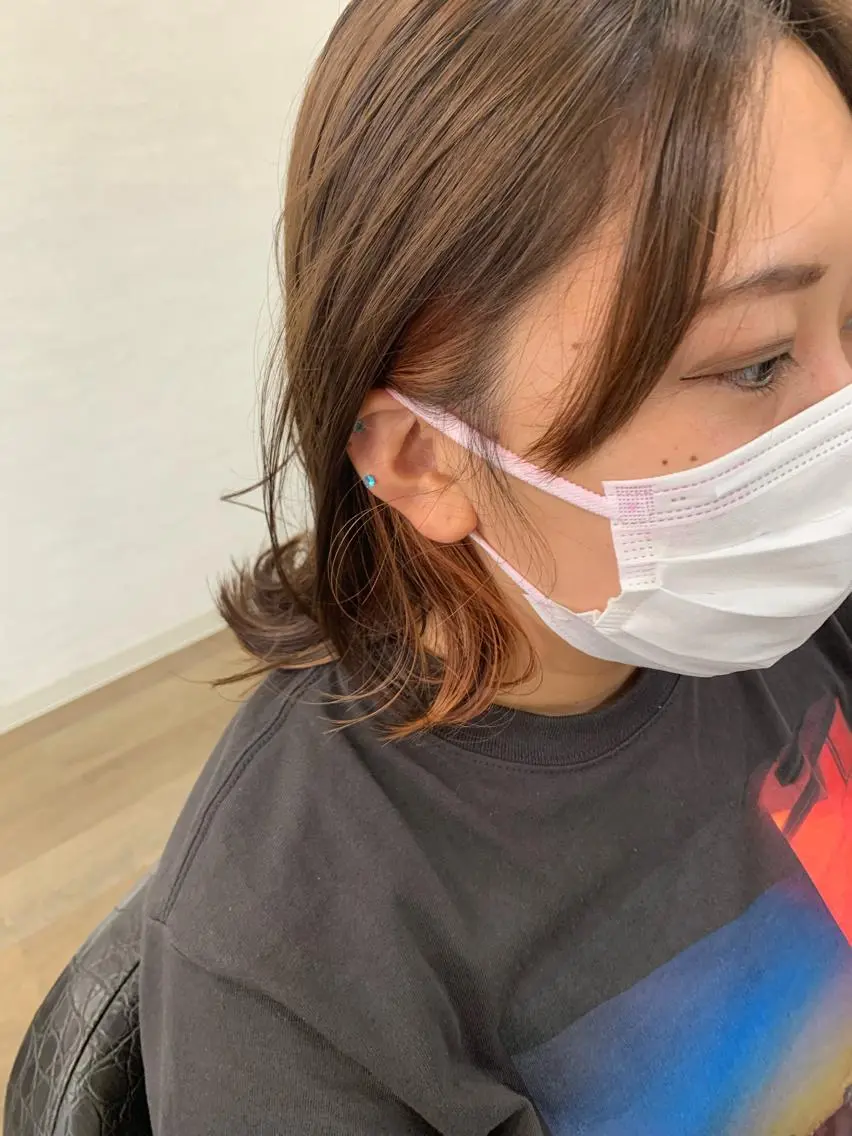 ミディアム チバ ヒロトのヘアスタイル