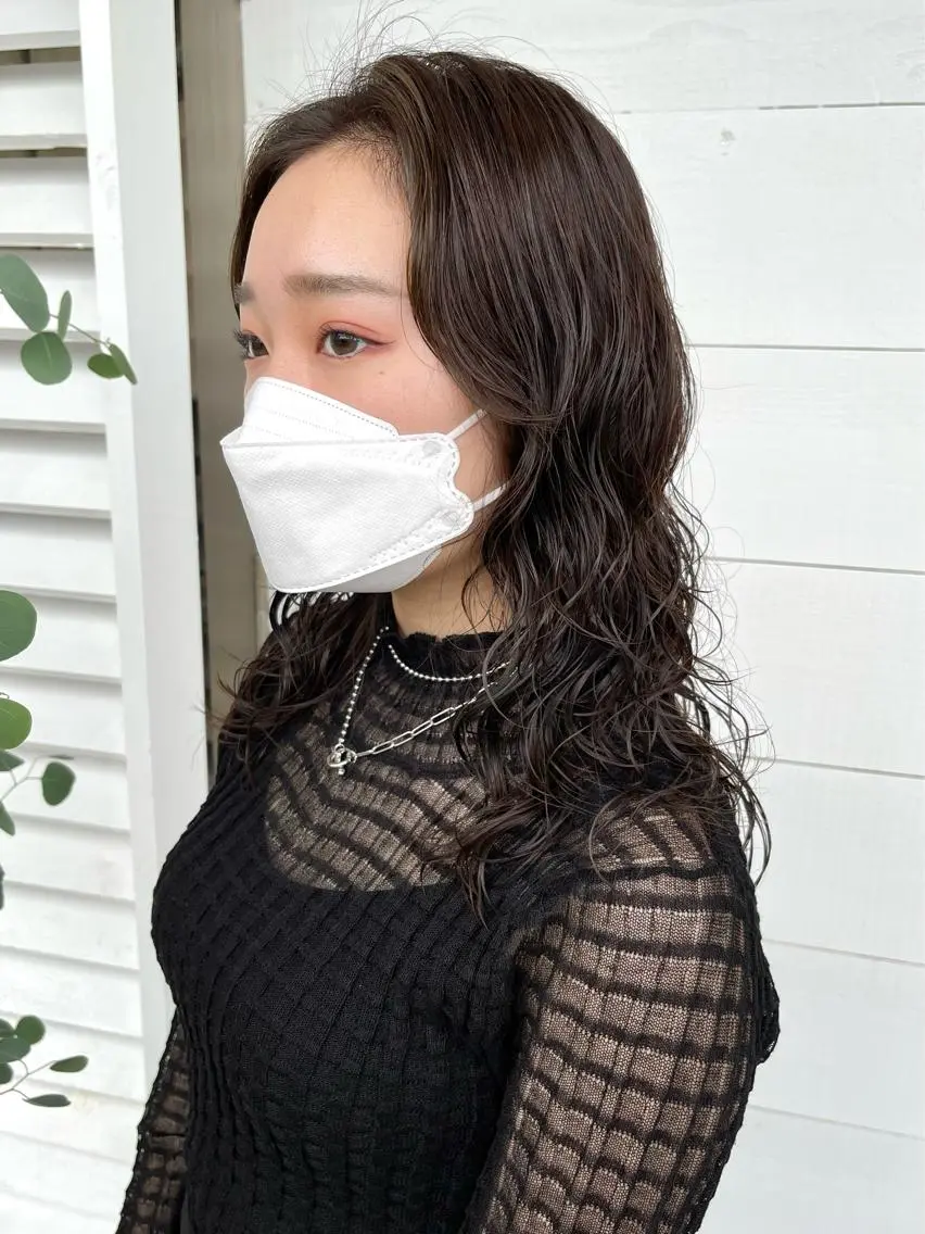 セミロング パーマ セミロングパーマ ウルフカット －LOMARLIE－ YUKIのヘアスタイル