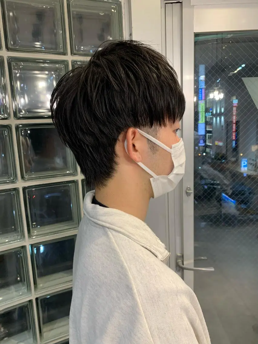 メンズ マッシュ メンズウルフカット ウルフカット カット クレハ :)のヘアスタイル