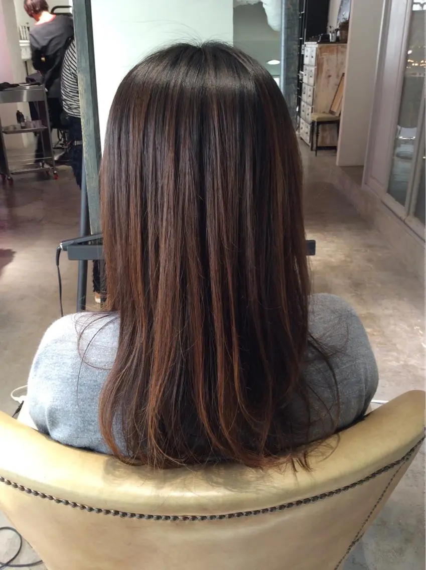 ロング カット 縮毛矯正 妙見 知洋のヘアスタイル