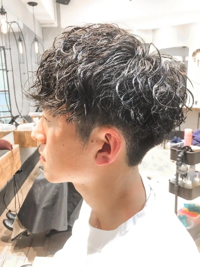 ショート メンズ パーマ メンズパーマ ツイストスパイラルパーマ スパイラルパーマ カット パーマ トリートメント ヘアセット TAKE メンズ特化のヘアスタイル