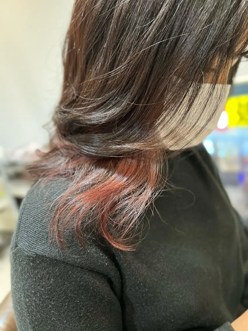 ミディアム カラー 💎エクステ専門店 BIZE梅田🇰🇷のヘアスタイル