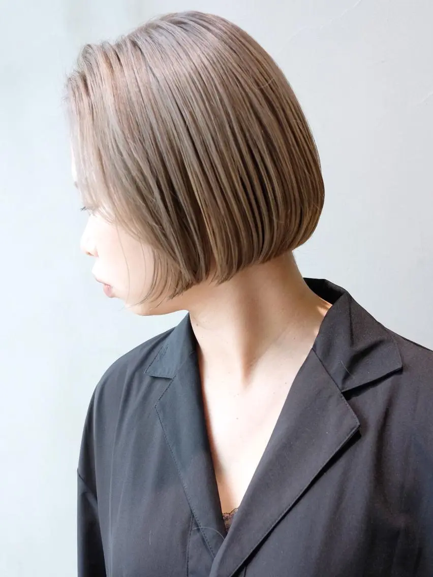 ミディアム カラー パーマ ヘアアレンジ ボブ ITbyALBUM 浦和店のヘアスタイル