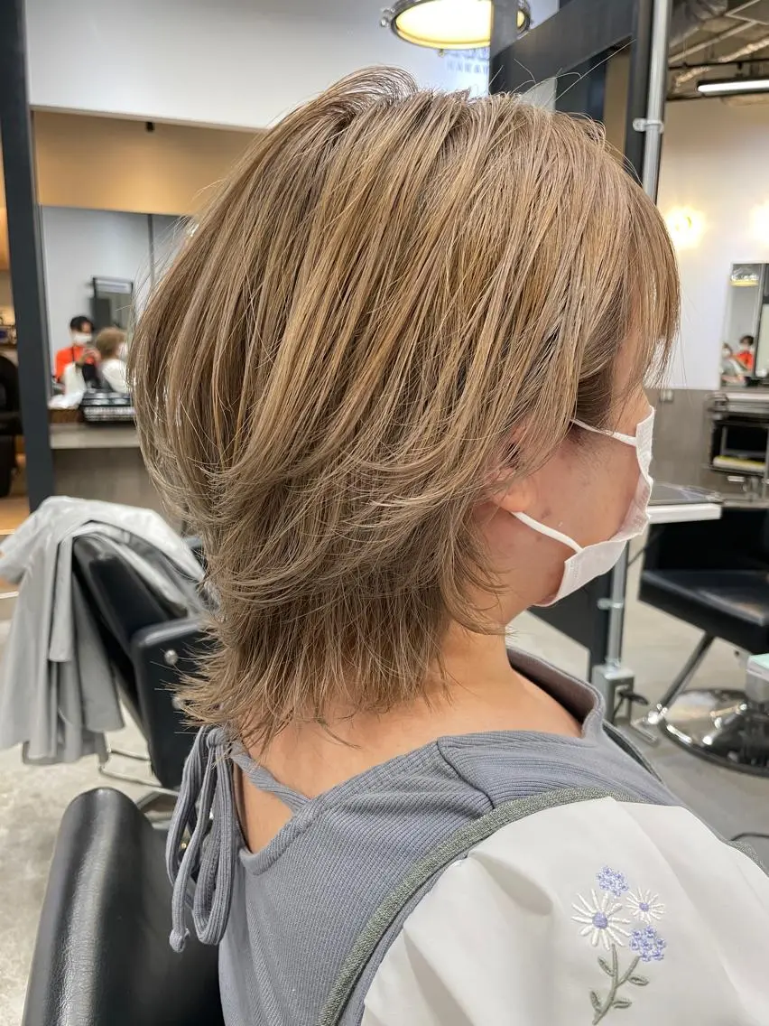 ショート ウルフカット 福永速人 /メンズパーマのヘアスタイル