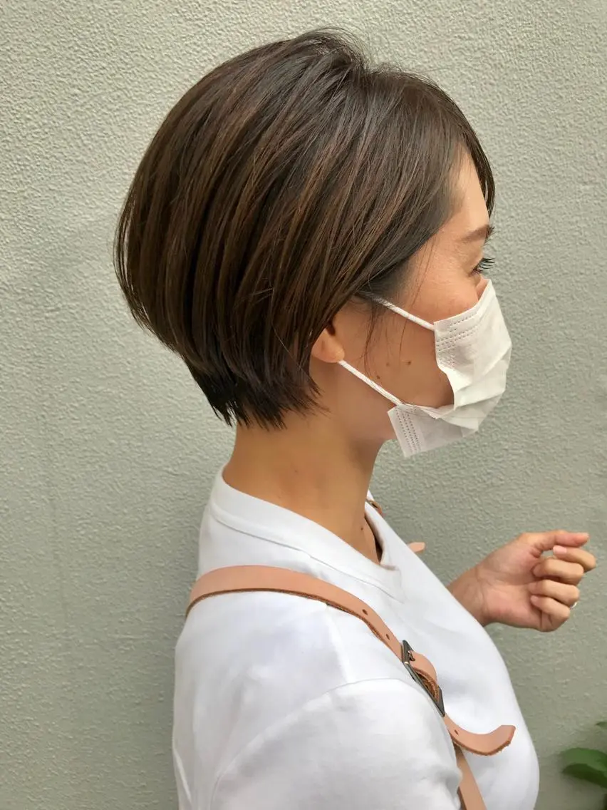 ショート ショートヘア カット ヘアカラー 縮毛矯正 トリートメント ayane⭐️ボブ・ ショート・パーマのヘアスタイル