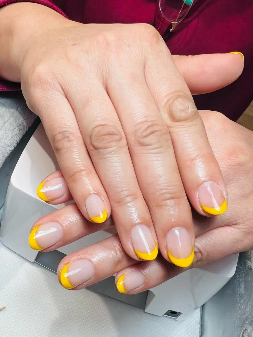 ネイル フレンチネイル bijou nails 蓮のネイルデザイン
